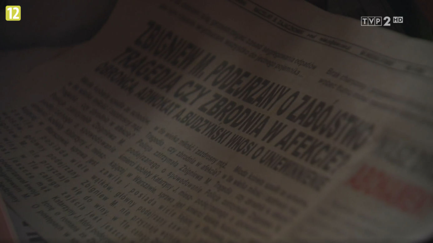 M jak miłość, odc. 1641: gazety w domu pani Reni Mróz