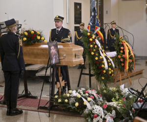 Pogrzeb strażnika miejskiego z Warszawy. Krzysztof zmarł na służbie