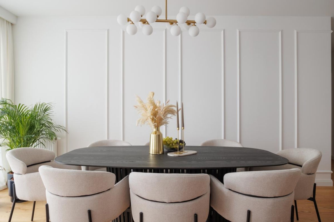 Jadalnia w stylu modern classic