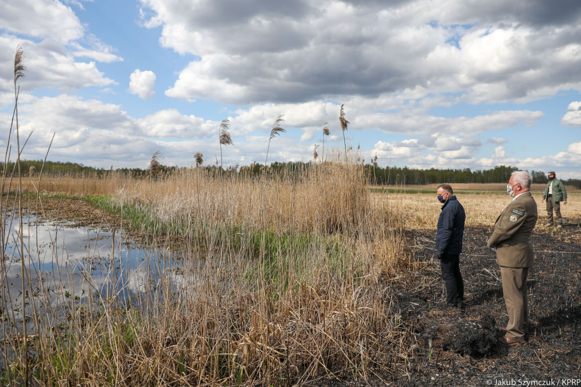 Prezydent nagrodził strażaków, którzy gasili Biebrzański Park Narodowy