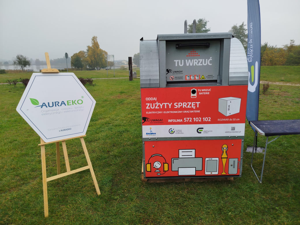 Dębowy Elektryczny Las został zasadzony nad Siedleckim zalewem w ramach programu Polska Stolica Recyklingu