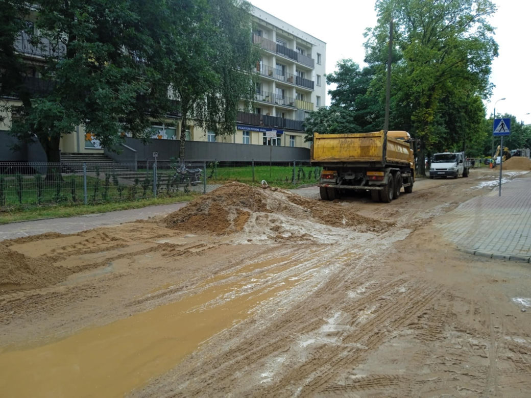 Remont ulic Błonie i Czerwonego Krzyża w Siedlcach