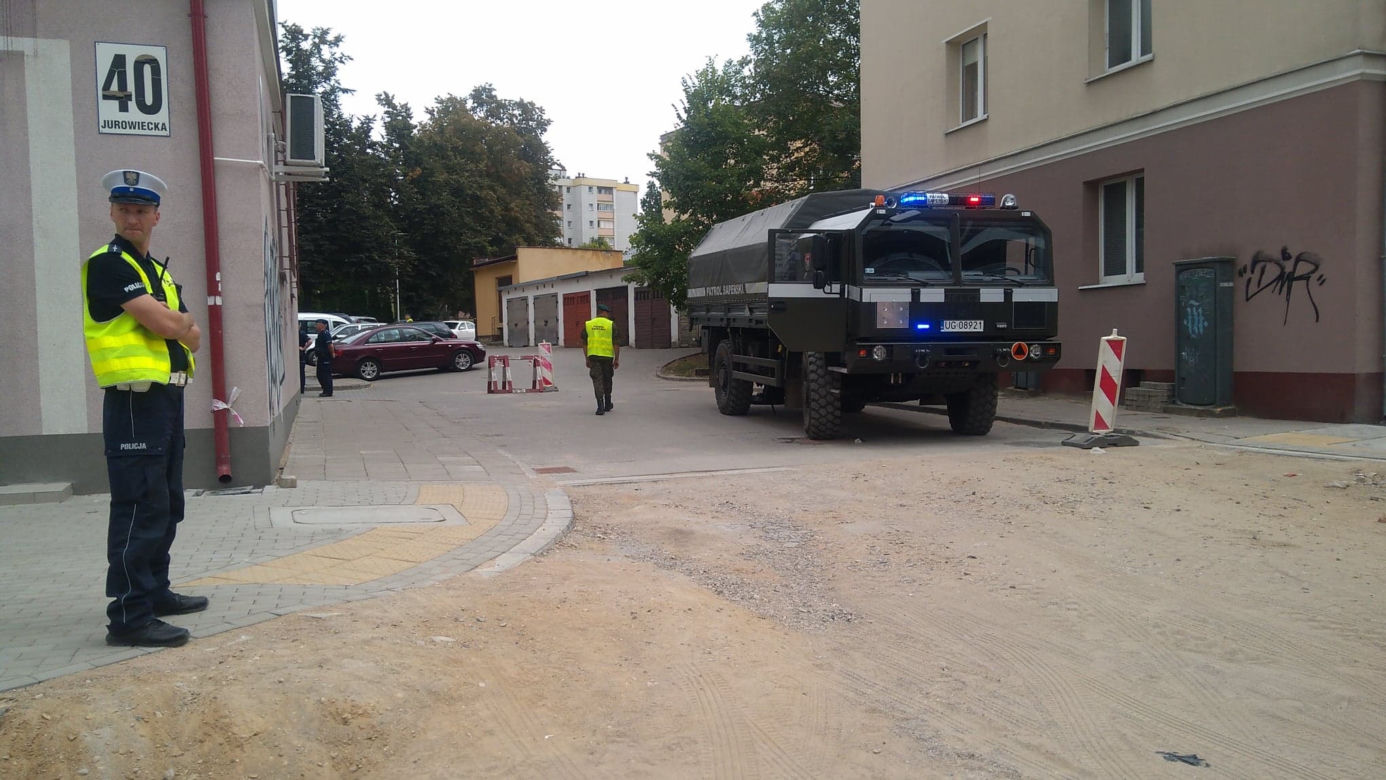 Białystok. Niewybuch na ul. Jurowieckiej