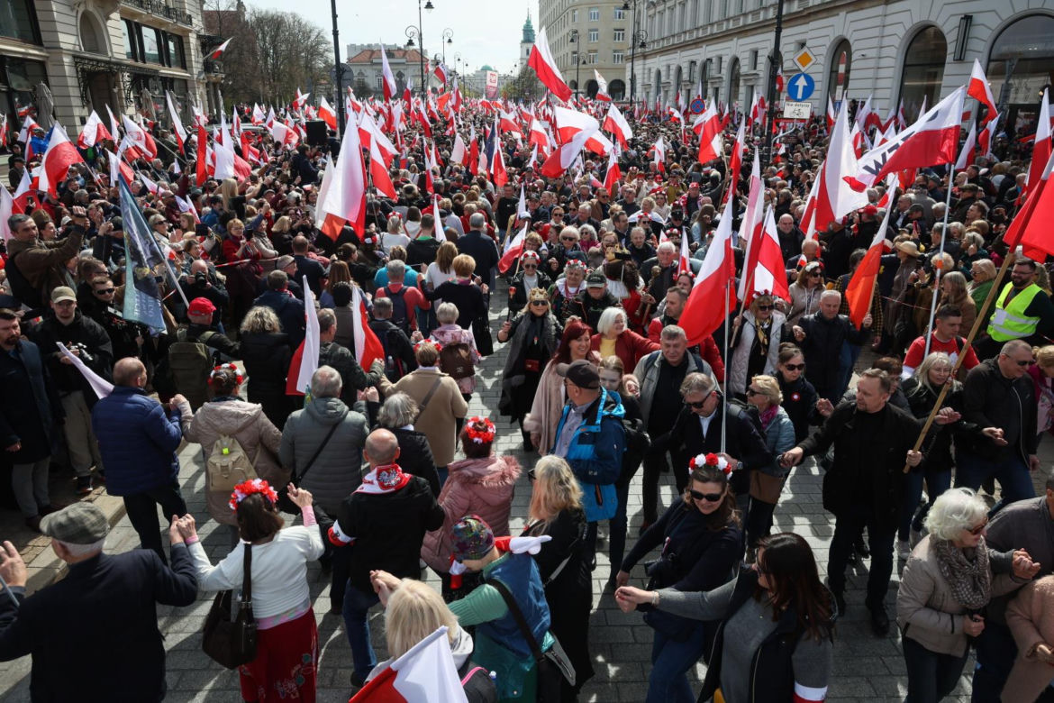   Wielki marsz w Warszawie 12.04.2025