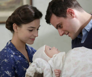 Czas honoru 7 sezon. Lena (Agnieszka Więdłocha), Janek (Antoni Pawlicki)
