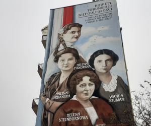 Kobiety Niepodległej na muralu w Toruniu
