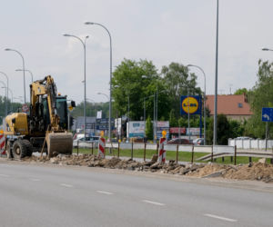 Remont skrzyżowania na DK61