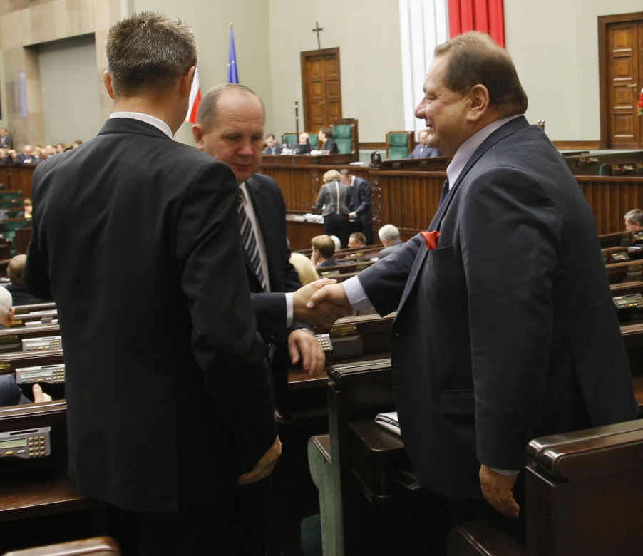 Sejm gratuluje Kaliszowi syna
