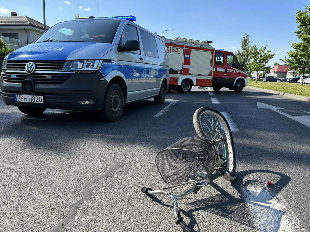 Horror na drodze. Jej rower pękł na pół! Potworny wypadek w Wyszkowie 