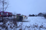Gołoledź paraliżuje drogi w Bydgoszczy i regionie! Autobus wypadł z drogi [ZDJĘCIA]