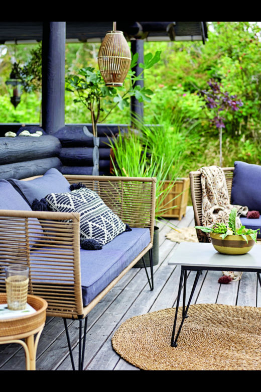 Taras i balkon w stylu boho – scandi boho