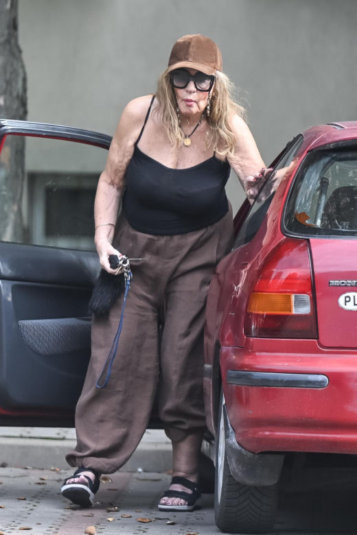 Agnieszka Perepeczko wystroiła się na bazar