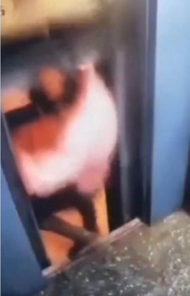 Wchodził do windy, ona ruszyła. Mrożące krew w żyłach wideo