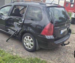 Gmina Kotuń: zderzenie osobówki z motocyklem crossowym