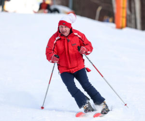 Michał Wójcik z PiS szaleje na nartach