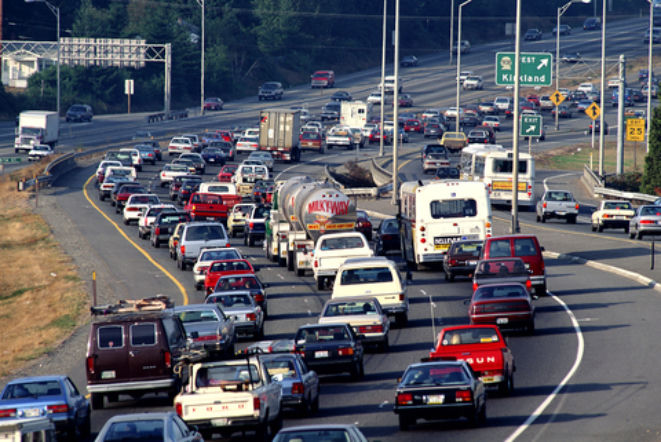 Korek samochodowy, autostrada, 