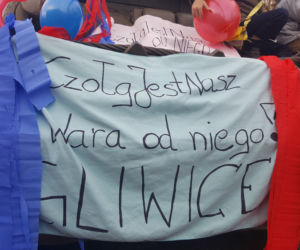 Gliwice: Protest w obronie czołgu T 34