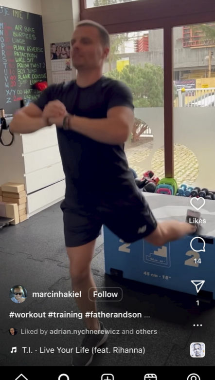 Marcin Hakiel pokazał wyrzeźbione ciało