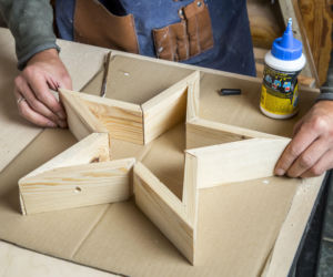 Drewniana gawiazda DIY krok po kroku