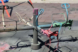 8-latek podpalił plac zabaw w Toruniu!