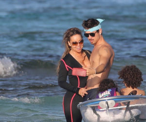 Mariah Carey i Bryan Tanaka na plaży