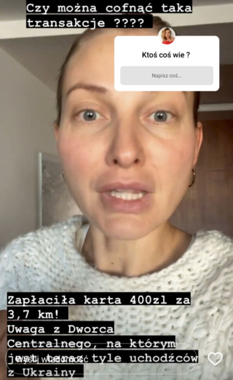 Joanna Moro: Mama zapłaciła 400zł za 4km
