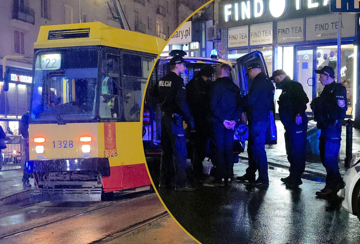 Dantejskie sceny w tramwaju. 28-latek zaatakował Ukraińca nożem