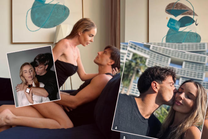 Ale namiętność! Agnieszka Włodarczyk i Robert Karaś na zmysłowej fotce. Internauci patrzą na stopę! 