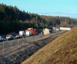 Dramatyczny wypadek niedaleko Gorzowa. Ciężarówki zderzyły się czołowo