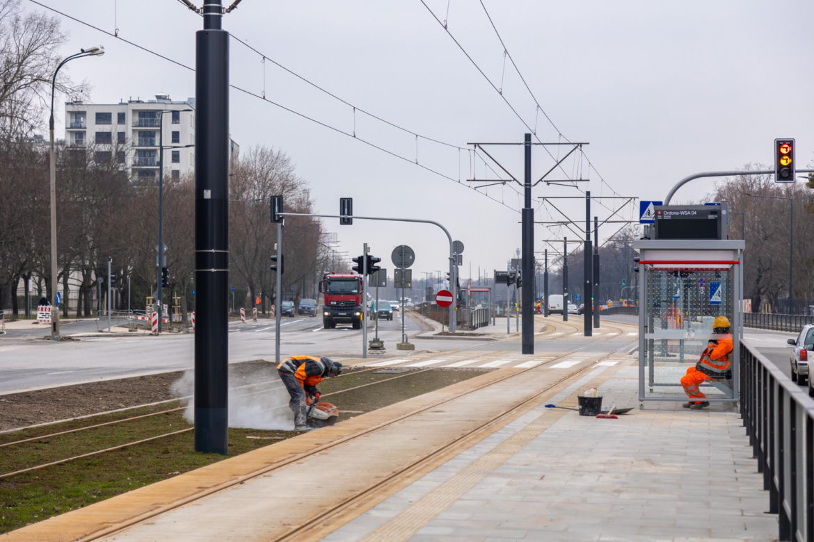 Tramwaj na Kasprzaka w Warszawie