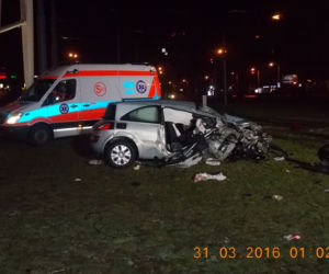 Wypadek na rondzie Radosława