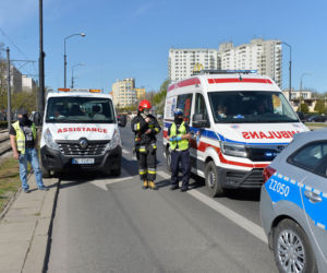 Samochód zderzył się z tramwajem na Puławskiej