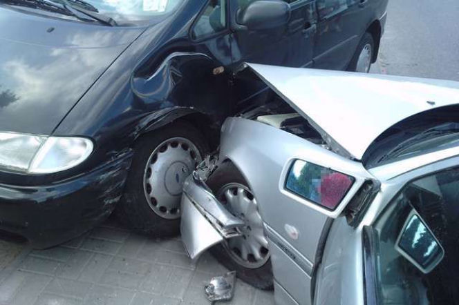 Wypadek w Radziejowie na ul. Kościuszki
