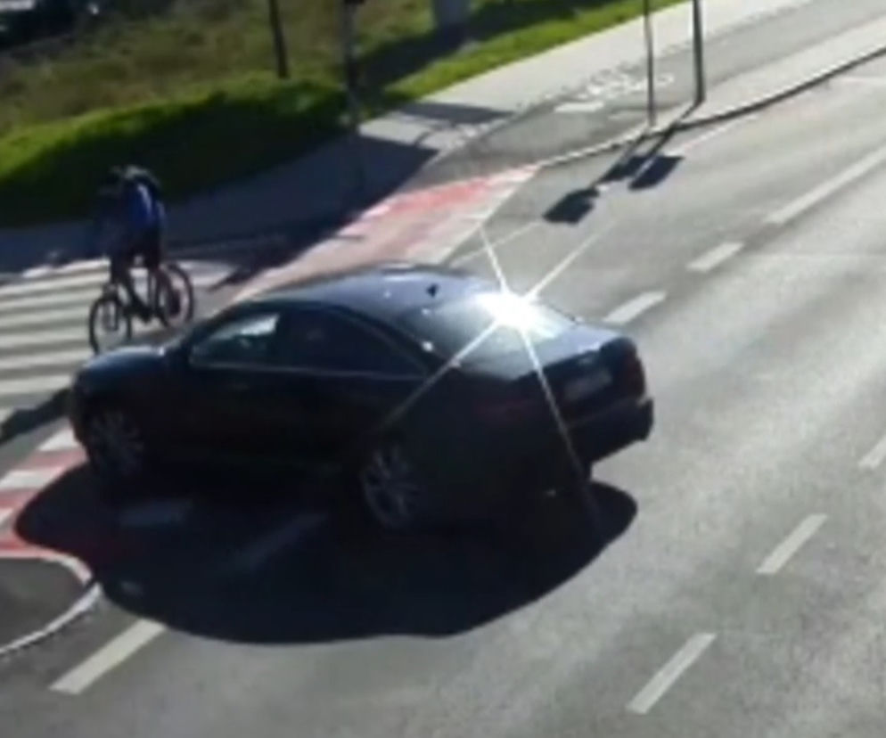 Potrącenie rowerzysty w Olsztynie