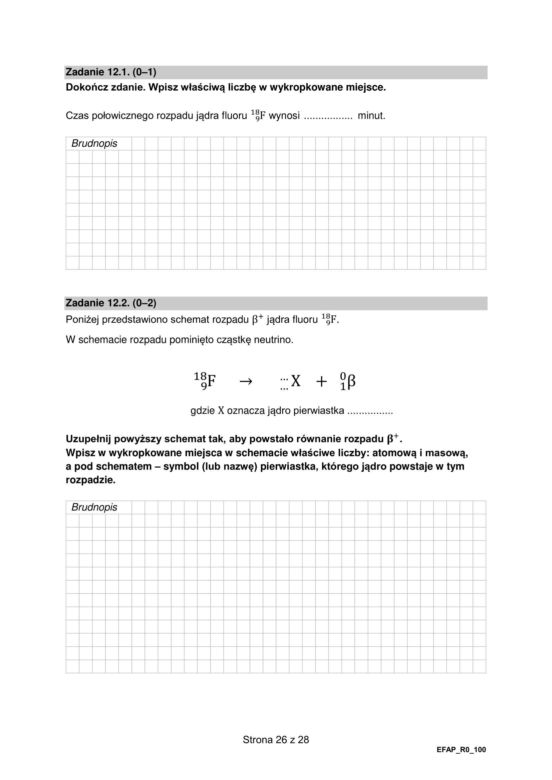 Matura 2024: fizyka rozszerzona. ARKUSZ FORMUŁA 2015
