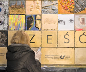 Mural w przejściu Słodowym