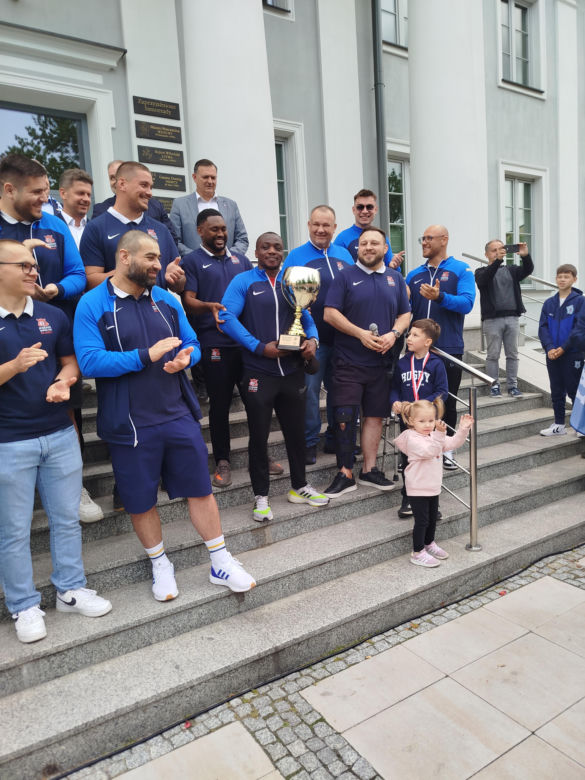 Społeczność sportowców i kibiców rugby z Siedlec uczciła największy z dotychczasowych sukcesów w historii klubu