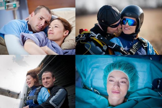 LEKARZE 2, odc. 1 i 2. Alicja (Magdalena Różczka), Maks (Paweł Małaszyński)