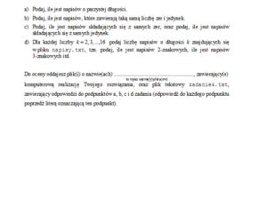 Matura 2013, informatyka poziom podstawowy