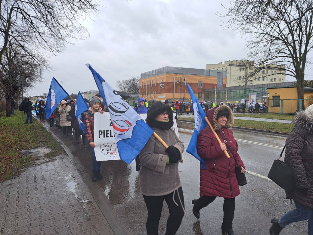 Protest pielęgniarek w Tarnowie