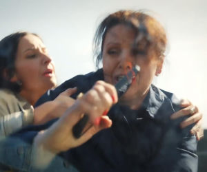 M jak miłość odc. 1939 po wakacjach. Marysia (Małgorzata Pieńkowska), Agnes (Amanda Mincewicz)