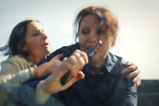 M jak miłość odc. 1939 po wakacjach. Marysia (Małgorzata Pieńkowska), Agnes (Amanda Mincewicz)