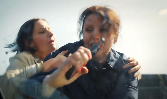 M jak miłość odc. 1939 po wakacjach. Marysia (Małgorzata Pieńkowska), Agnes (Amanda Mincewicz)