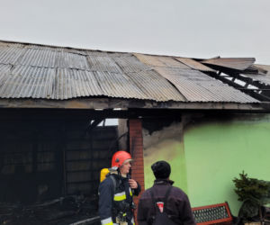 Pożar budynku gospodarczego w Charzewicach