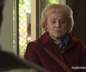 M jak miłość. Józef Modry (Stefan Friedmann), Kisielowa (Małgorzata Różniatowska)