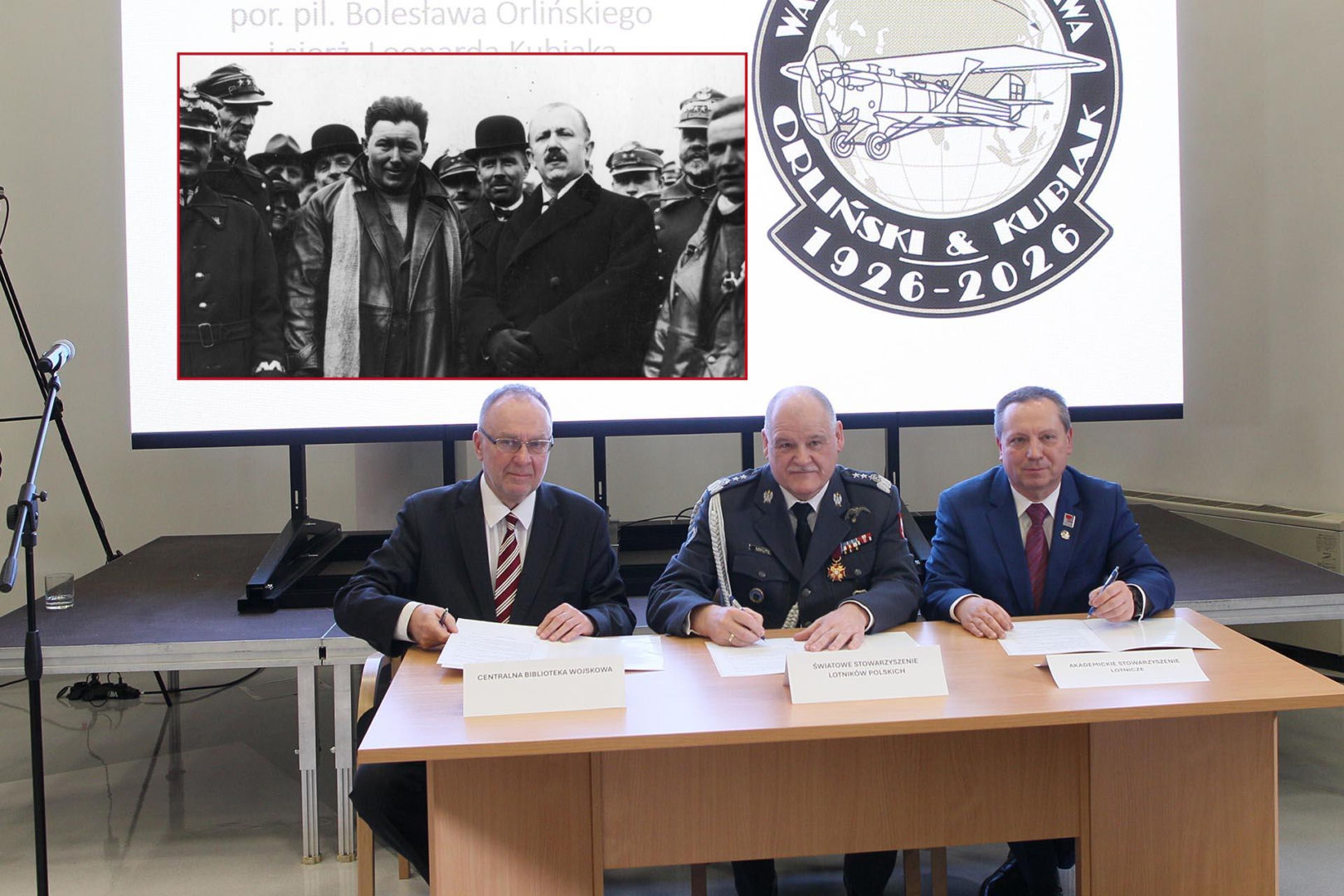 Inauguracja obchodów 100-lecia historycznego lotu. Orliński i Kubiak  polecieli z Warszawy do Tokio i z powrotem
