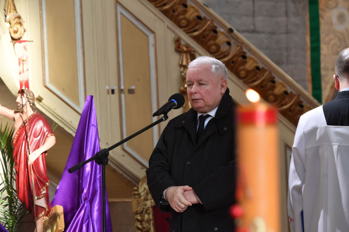 Pogrzeb posła Strzałkowskiego. Pojawił się Jarosław Kaczyński