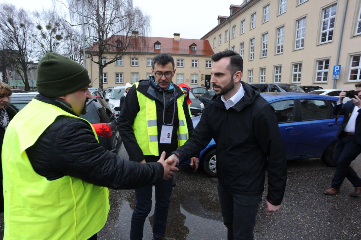 Protest rolników w Koszalinie