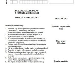 Matura 2017 fizyka