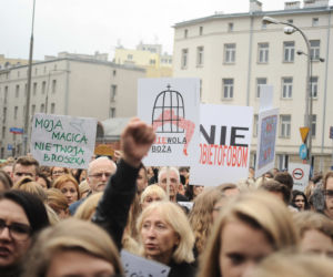 CZARNY PROTEST W WARSZAWIE.